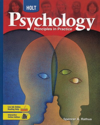 Holt Psychology: Principles in Practice: Student Edition 2007 — ISBN 9780030777899