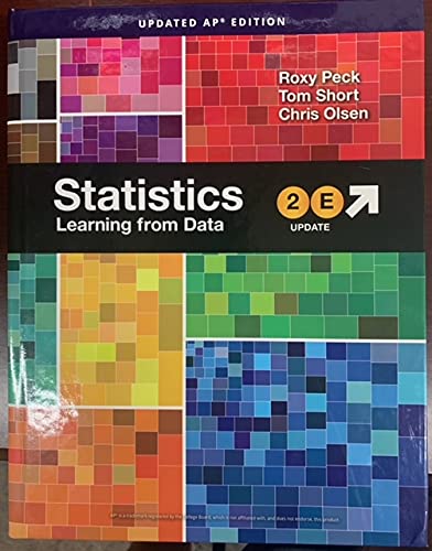 Statistics Learning from Data - Edition 2 - Updated AP Edition - Copyright 2022 — ISBN 9780357540312