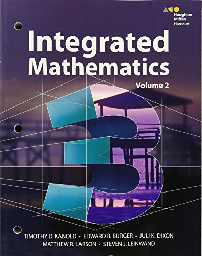 Hmh Integrated Math 3: Interactive Student Edition Volume 2 (Consumable) 2015 — ISBN 9780544389892