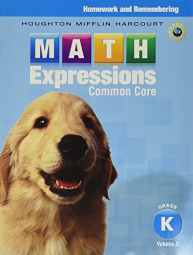 Homework & Remembering, Volume 2 Grade K (Math Expressions) — ISBN 9780547824352