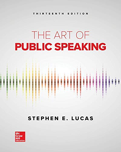 Loose Leaf for the Art of Public Speaking Lucas, Stephen E.