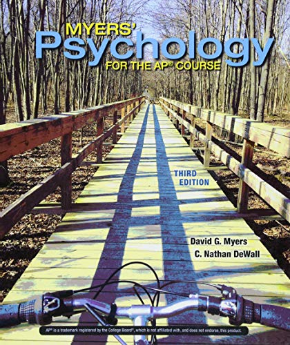 Myers' Psychology for the Ap(r) Course — ISBN 9781319070502