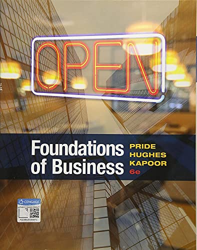 Foundations of Business — ISBN 9781337386920