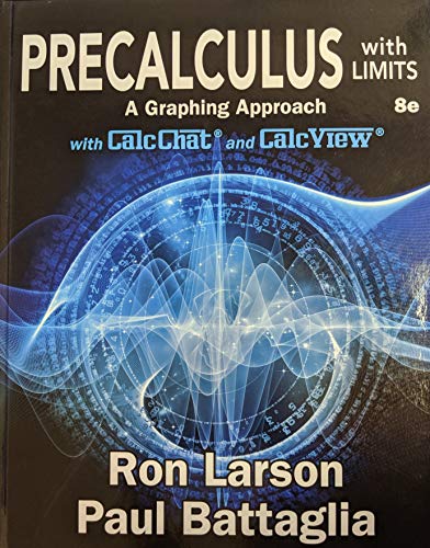 PRECALCULUS W/LIMITS:GRAPH.APPROACH(HS) — ISBN 9781337904285