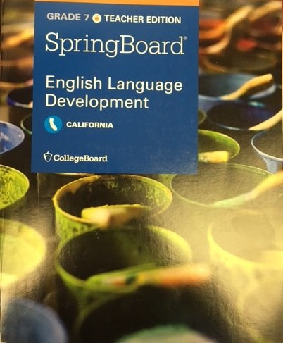 SpringBoard English Language Development Teacher Edition Grade 7 California — ISBN 9781457304842