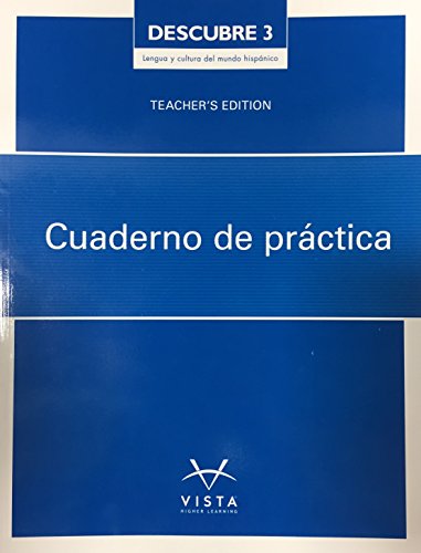 Descubre 2017 L3 Cuaderno de Practica Teacher's Edition — ISBN 9781680047110