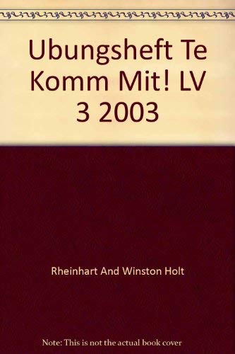 Komm mit!: Übungsheft Teacher's Edition Level 3 — ISBN 9780030650222