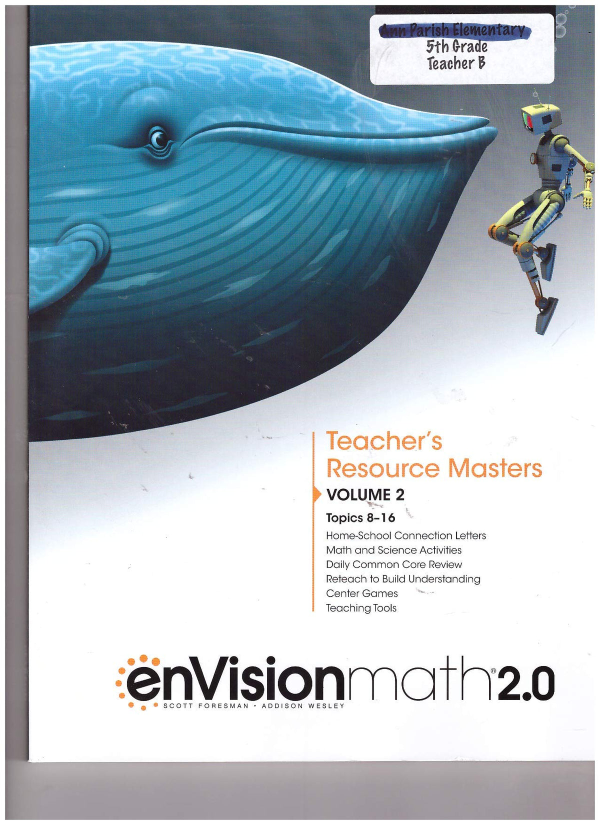 enVisionmath2.0 Teachers Resource Masters Volume 2 Grade 5 — ISBN 9780328827671