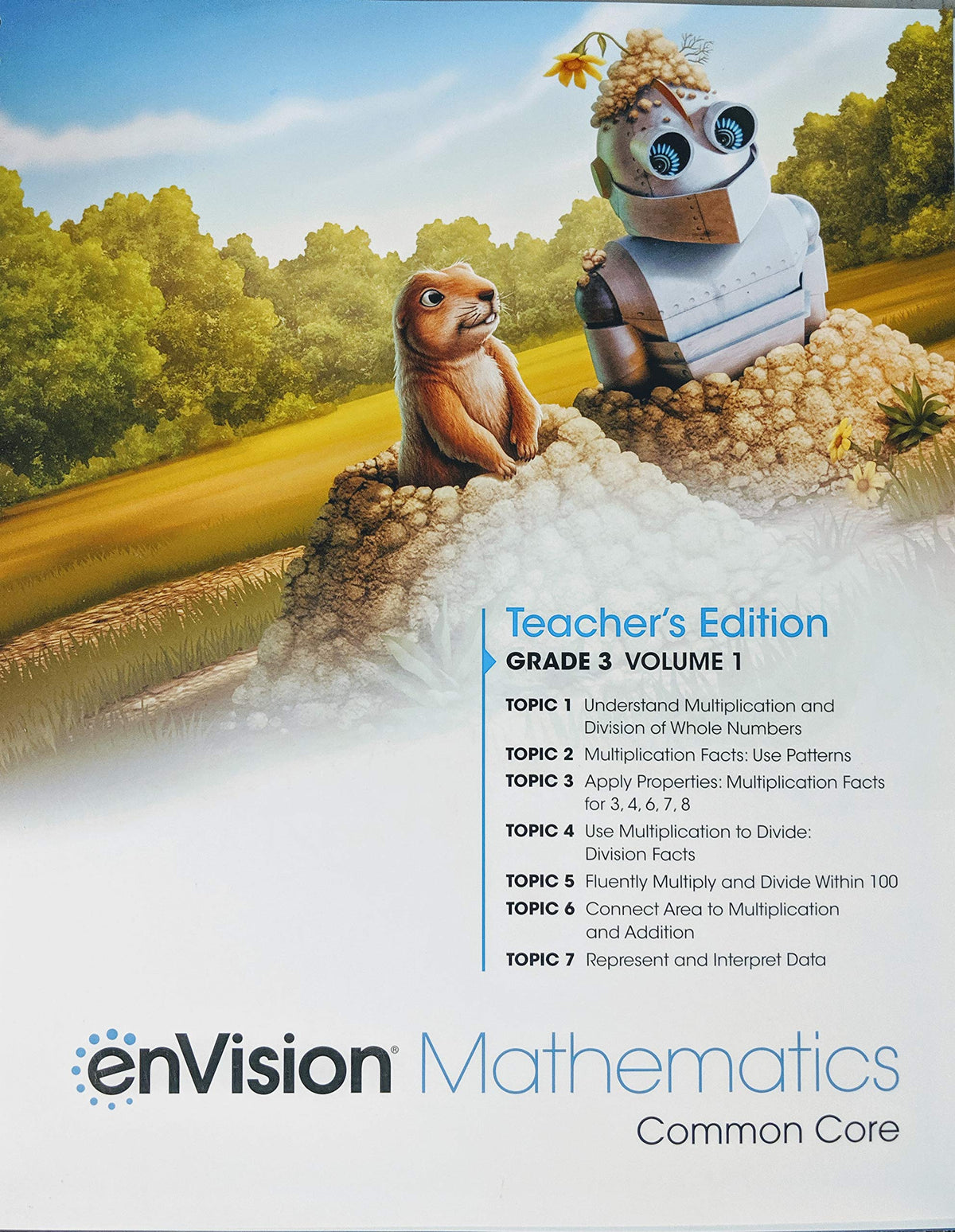 envision Mathematics Teacher's Edition Grade 3 Volume 1 — ISBN 9780134954844