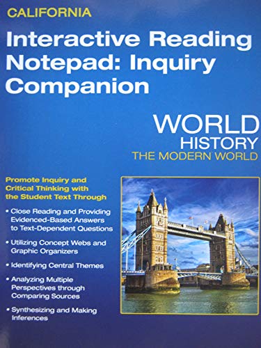 Interactive Reading Notepad: Inquiry Companion for California World History: The Modern World — ISBN 9781418286736