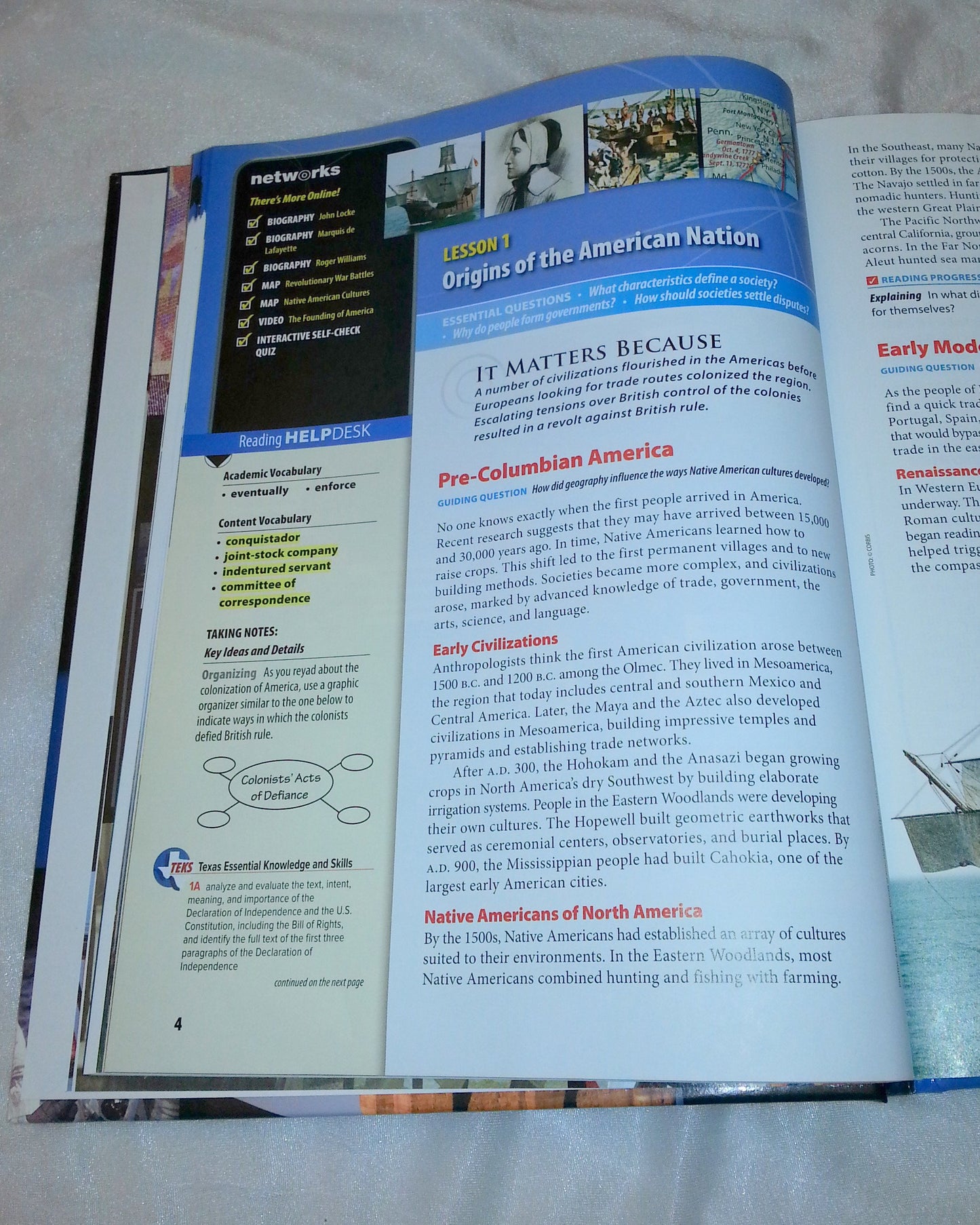 TEKS United States History Since 1877 Joyce Appleby; Alan Brinkley; Albert Broussard; James McPherson; Donald Ritchie and Jay McTighe