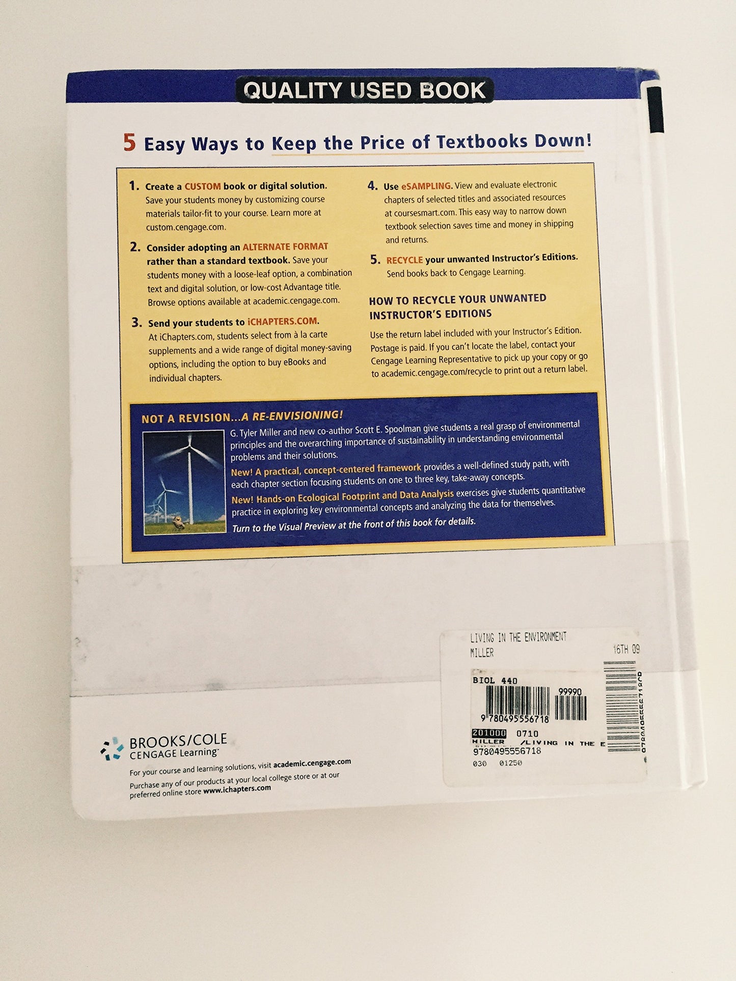 Living in the Environment: Concepts, Connections, and Solutions, 16th Edition G. Tyler Miller, Jr. and Scott E. Spoolman