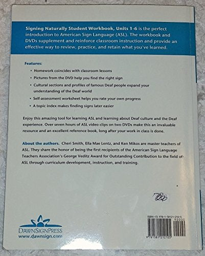 Signing Naturally: Student Workbook Units 1-6 (BOOK ONLY)