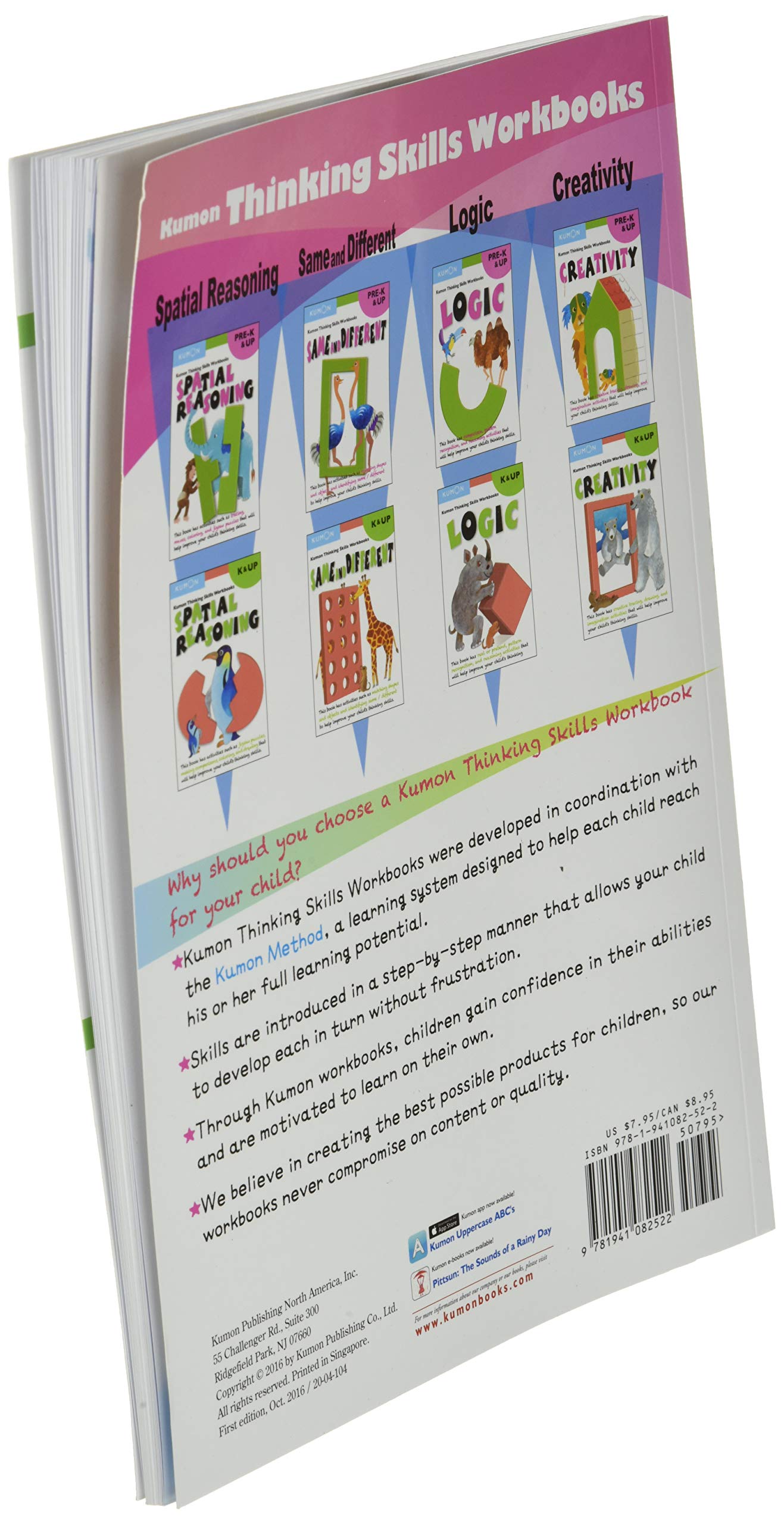 Kumon K & Up Logic (Kumon Thinking Skills Workbooks)