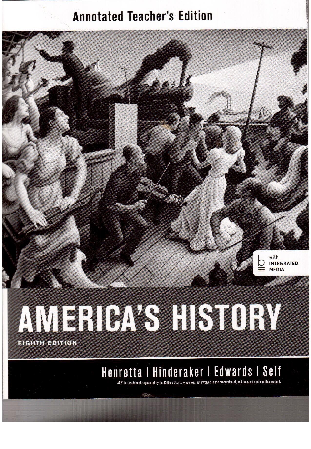 Annotated Teacher's Edition America's History 8th Ed Ap