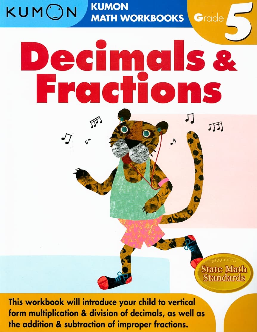 Kumon Grade 5 Decimals & Fractions (Kumon Math Workbooks)