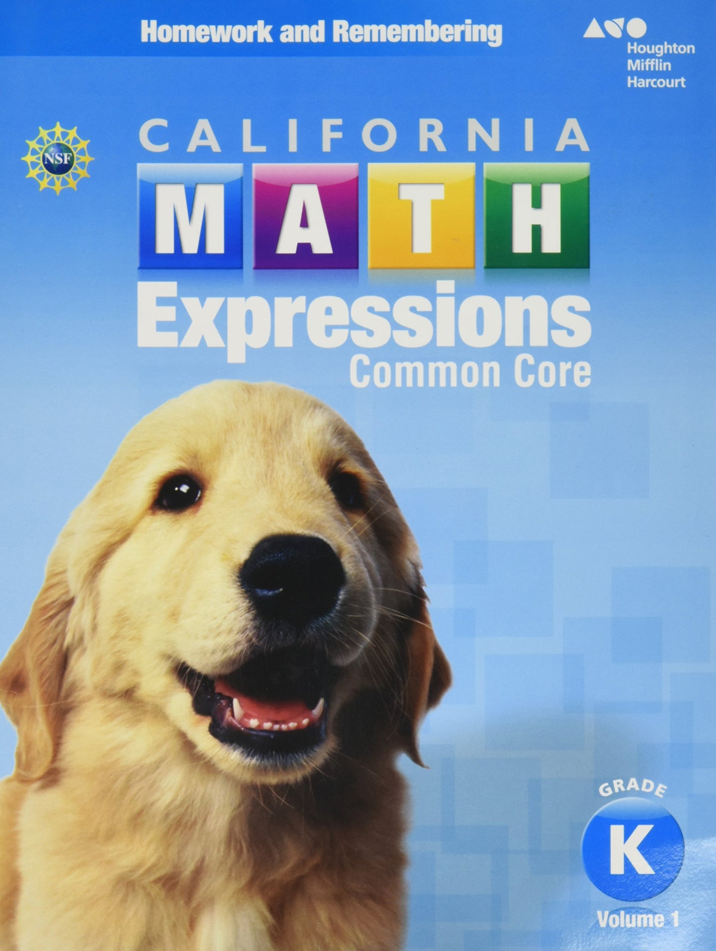 Homework and Remembering Workbook, Volume 1 Grade K (Houghton Mifflin Harcourt Math Expressions)