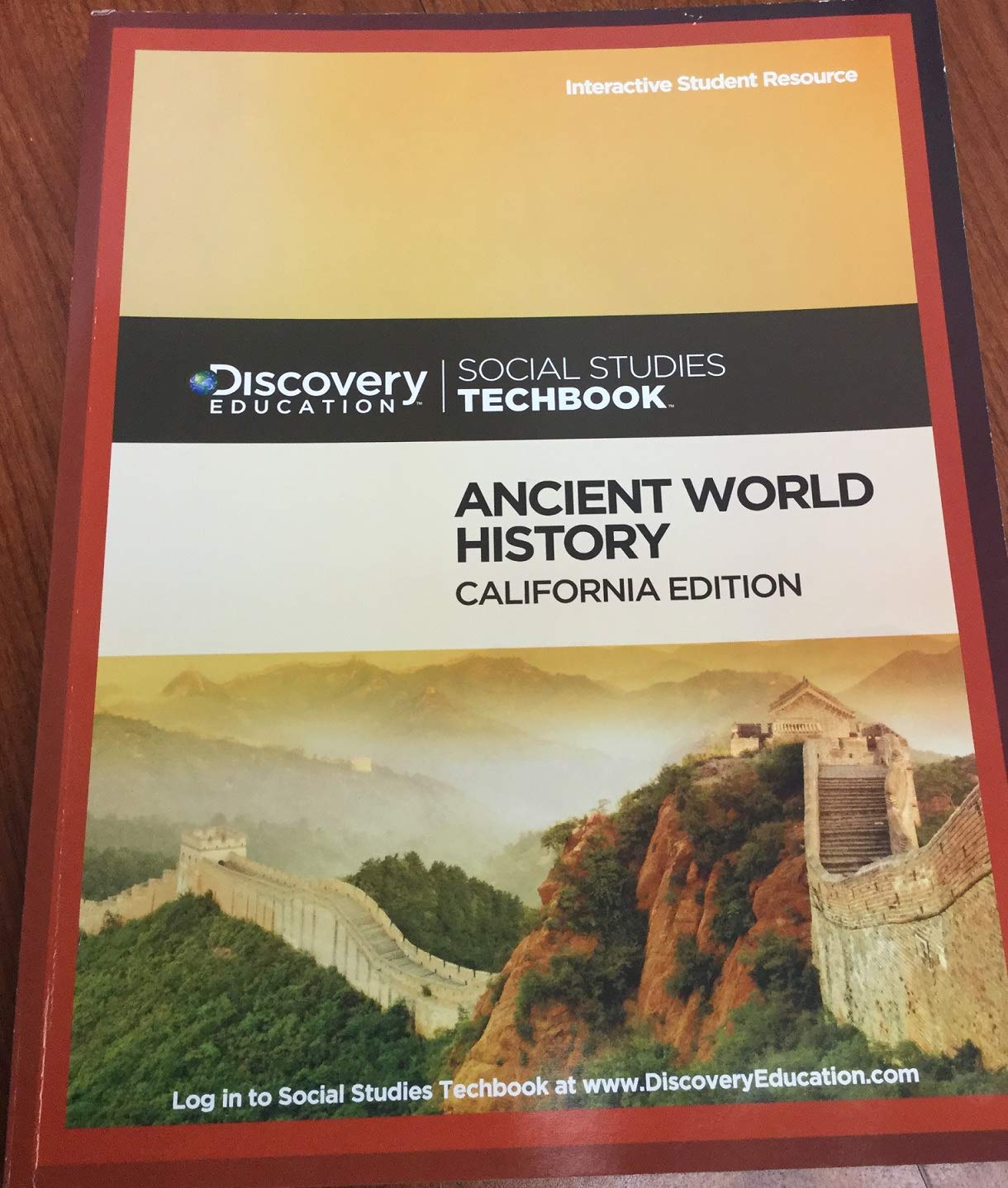 Discovery Education Social Studies Techbook CA Edition Ancient World History Grade 6
