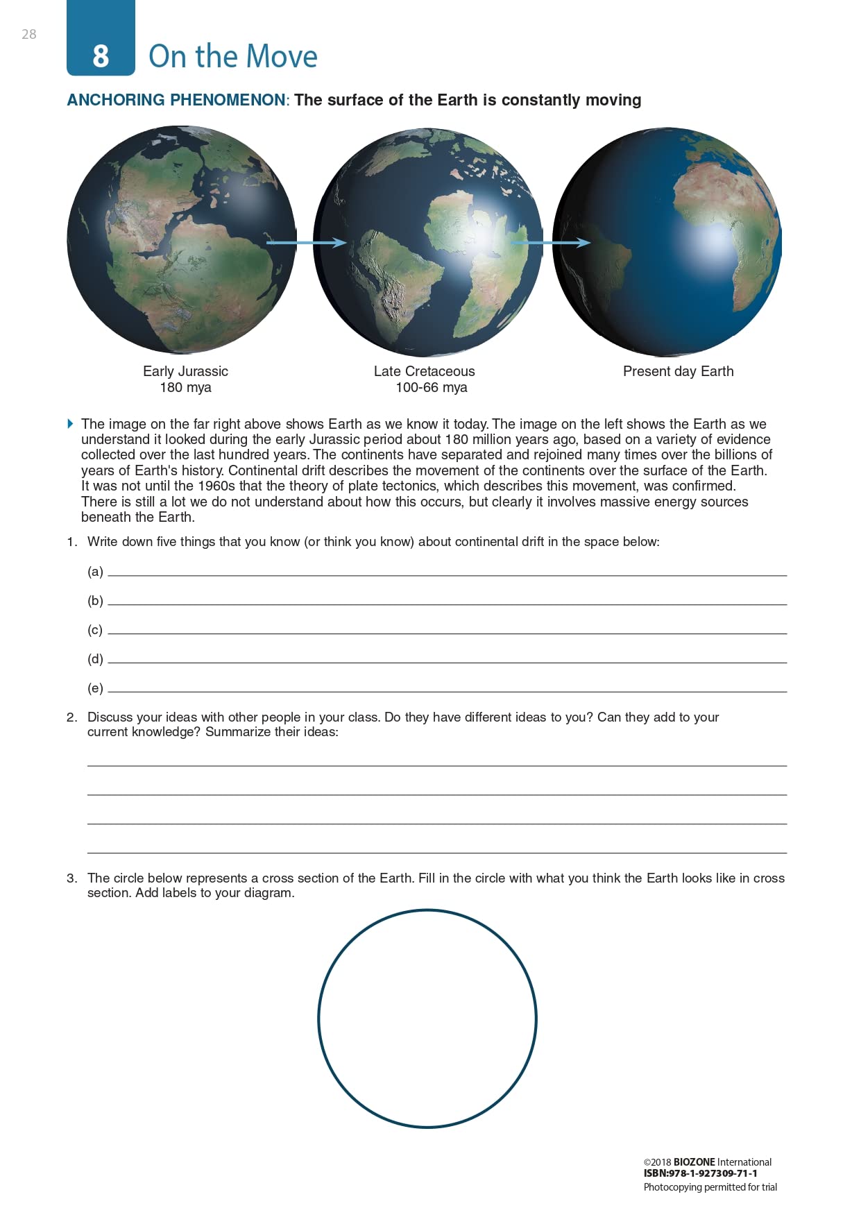 BIOZONE Chemistry in the Earth System- Student Edition