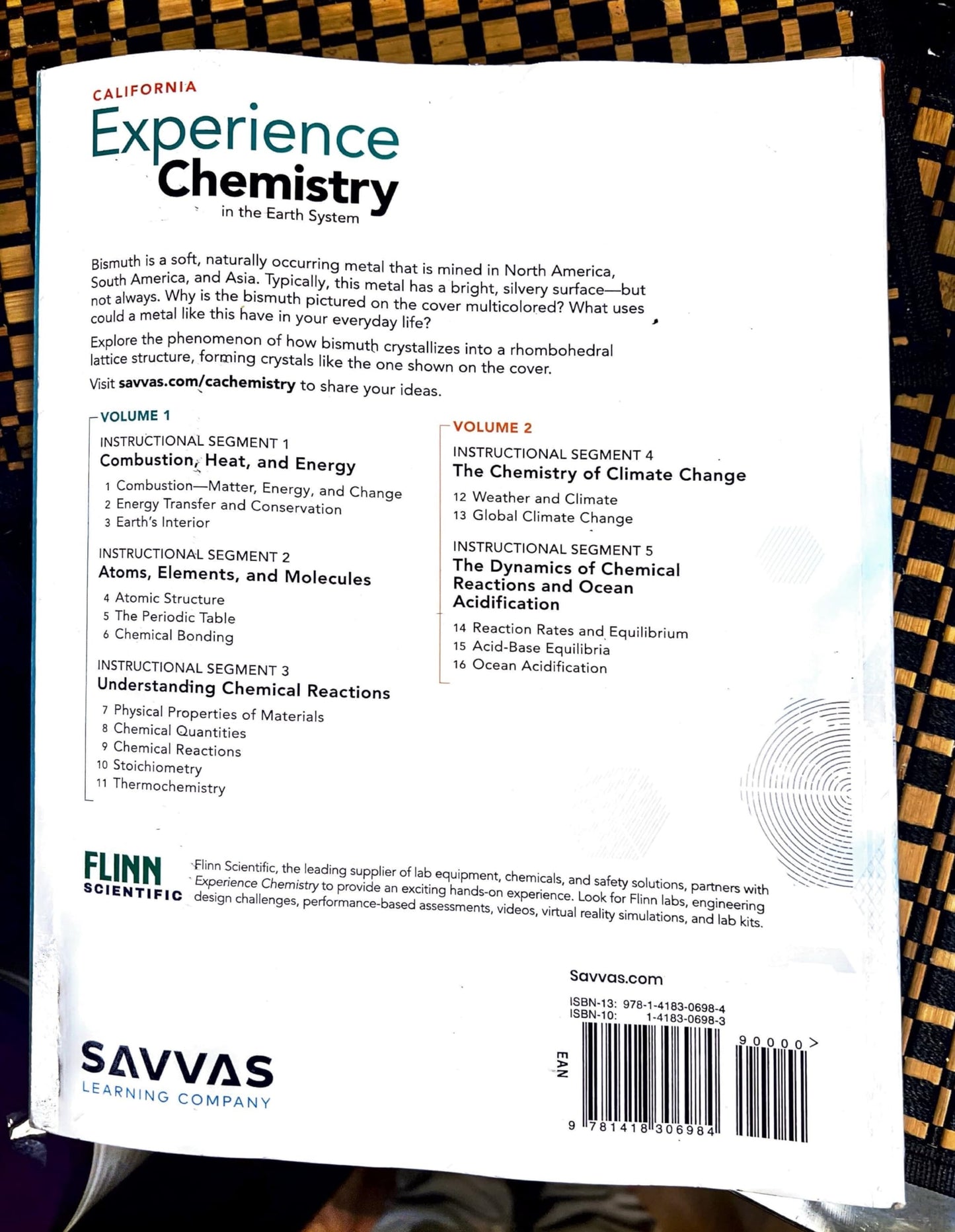 Experience Chemistry in the Earth System ,California , Volume 2