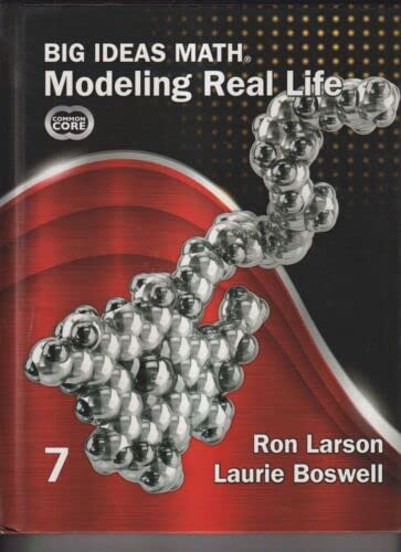 Big Ideas Math Modeling Real Life Common Core 7
