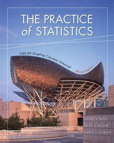 The Practice of Statistics: TI-83/89 Graphing Calculator Enhanced Yates, Dan; Moore, David S. and Starnes, Daren S.
