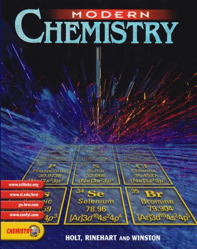 Modern Chemistry: PUPIL\''S EDITION 2002 [Hardcover] HOLT, RINEHART AND WINSTON