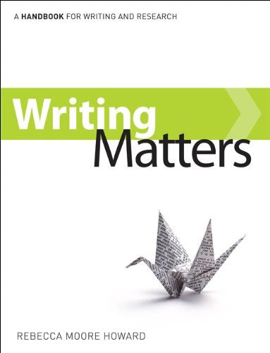 Writing Matters, tabbed (Spiral-bound)