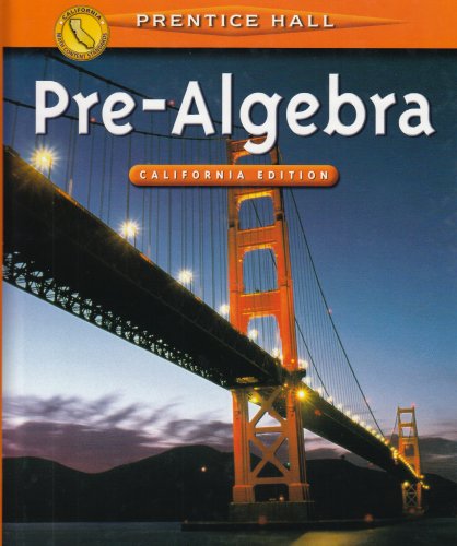 Pre-Algebra: California Edition — ISBN 9780130504869