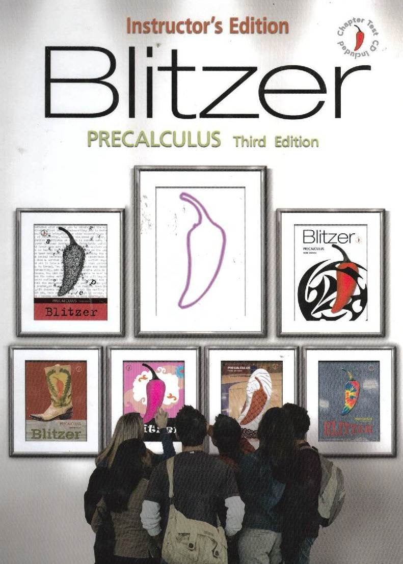Blitzer Precalculus - Instructor's Edition — ISBN 9780131880450