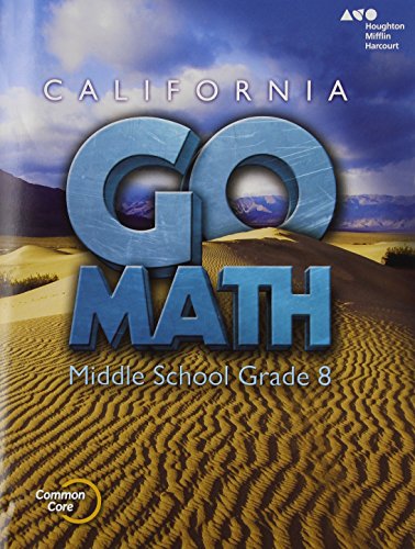 Holt McDougal Go Math!: Student Interactive Worktext Grade 8 2015 — ISBN 9780544206984