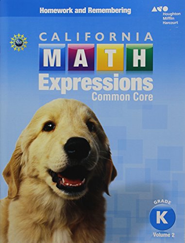 Homework and Remembering Workbook, Volume 2 Grade K (Houghton Mifflin Harcourt Math Expressions) Houghton Mifflin Harcourt — ISBN 9780544211308