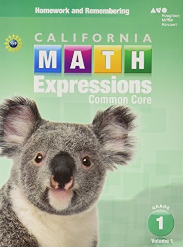 Homework and Remembering Workbook, Volume 1 Grade 1 (Houghton Mifflin Harcourt Math Expressions) — ISBN 9780544211315