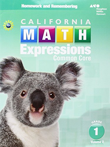 Homework and Remembering Workbook, Volume 2 Grade 1 (Houghton Mifflin Harcourt Math Expressions) Houghton Mifflin Harcourt — ISBN 9780544211322