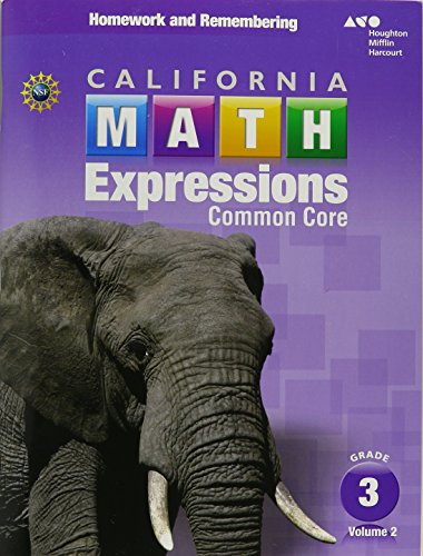 Homework and Remembering Workbook, Volume 2 Grade 3 (Houghton Mifflin Harcourt Math Expressions) Houghton Mifflin Harcourt — ISBN 9780544211360