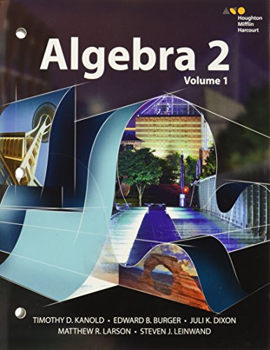 Interactive Student Edition Volume 1 2015 (HMH Algebra 2) — ISBN 9780544385894