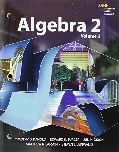 Interactive Student Edition Volume 2 2015 (HMH Algebra 2) Houghton Mifflin Harcourt — ISBN 9780544385900