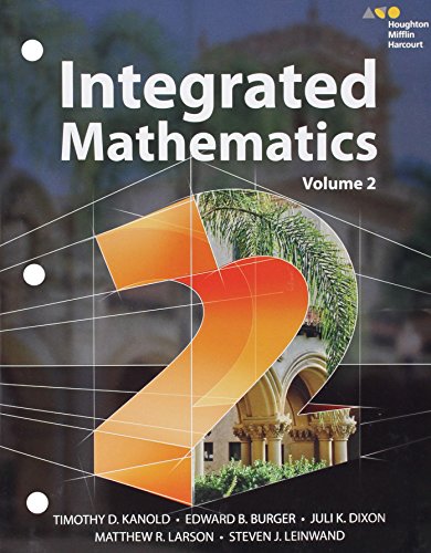 Interactive Student Edition Volume 2 (consumable) 2015 (HMH Integrated Math 2) — ISBN 9780544389847