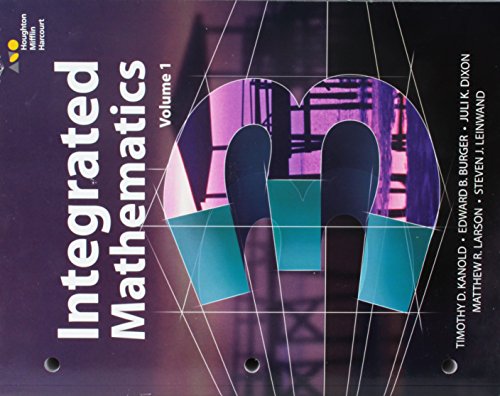 Interactive Student Edition Volume 1 (consumable) 2015 (HMH Integrated Math 3) — ISBN 9780544389885