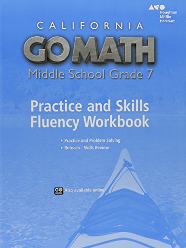 Practice Fluency Workbook Grade 7 (Go Math!) Holt Mcdougal — ISBN 9780544470804