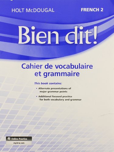 Bien Dit!: Vocabulary and Grammar Workbook Student Edition Level 2 [Paperback] Trees, Samuel J.