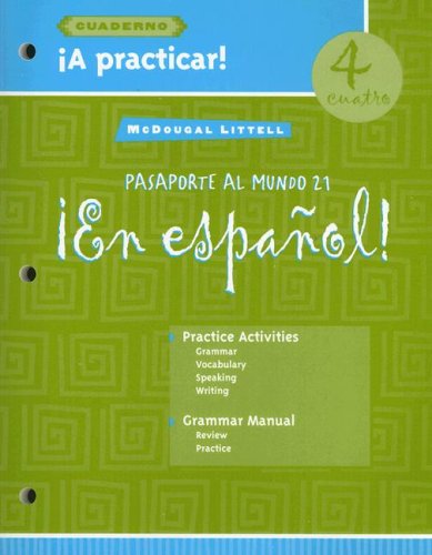 En Espanol: A Practicar Cuaderno Level 4 (Spanish Edition) [Paperback] MCDOUGAL LITTEL