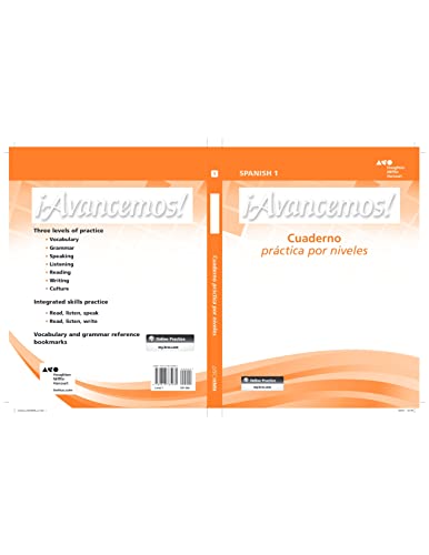 Avancemos: Cuaderno, Practica por niveles, Student Edition, Level 1 ML