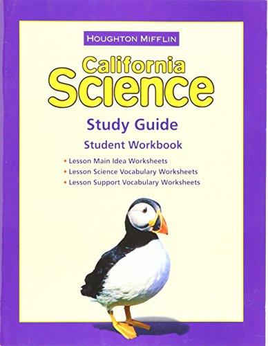 Science Study Guide Consumable Level 3: Houghton Mifflin Science California [Paperback] Science