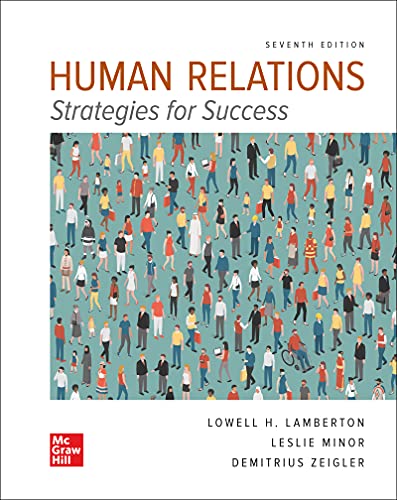 LOOSELEAF FOR HUMAN RELATIONS [Loose Leaf] Lamberton, Lowell and Minor-Evans, Leslie