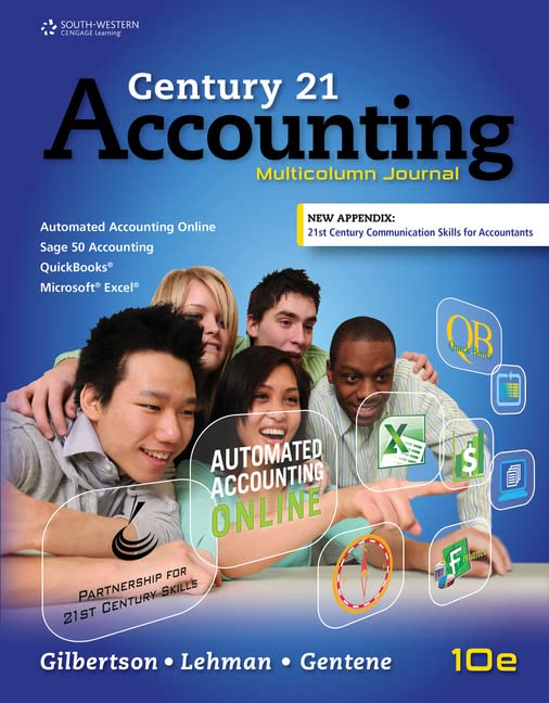 Century 21 Accounting: Multicolumn Journal, Copyright Update (MindTap Course List) — ISBN 9781305947696