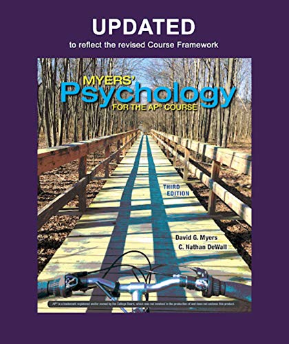Updated Myers' Psychology for the AP Course [Hardcover] Myers, David and DeWall, C. Nathan