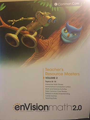 enVision Math 2.0, Grade 1, Volume 2, Teacher's Resource Masters, Common Core Edition, 9780328827633, 0328827630, 2016 — ISBN 9780328827633