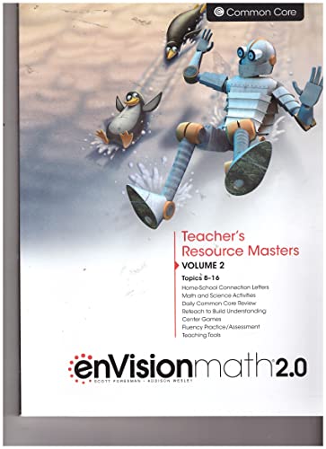 enVisionmath 2.0 Teacher's Resource Masters volume 2 topics 8-16 — ISBN 9780328827657