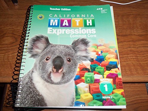 Teacher Edition, Volume 2 Grade 1 2015 (Houghton Mifflin Harcourt Math Expressions)